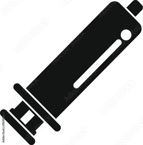 Syringe icon representing healthcare, medicine, treatment, and immunization