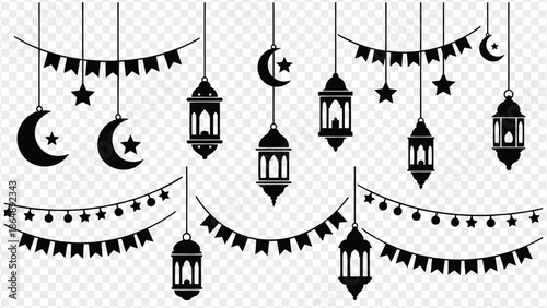 ramadan decorations hanging objects