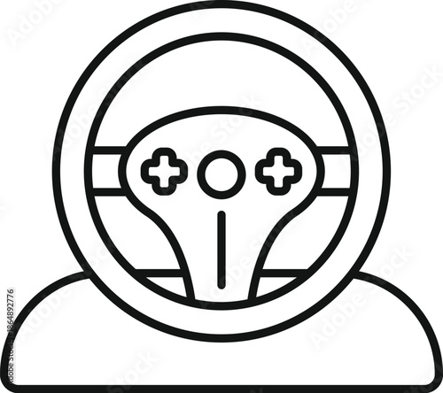 Steering wheel controller device for virtual driving and gaming