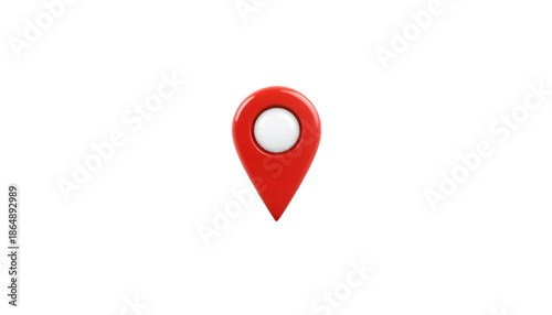 A red map pin icon on a black background for navigation and location purposes Free Download A red map pin icon on a black background for navigation and location purposes - GFXLoad