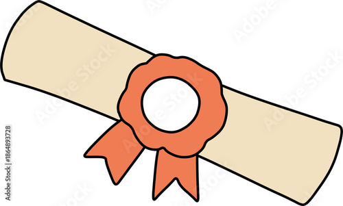 Obraz na płótnie Diploma Certificate for Graduation Ceremony
