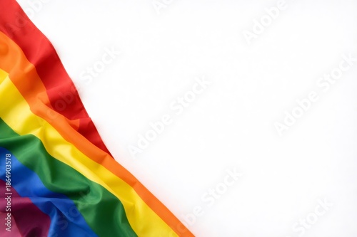 Rainbow pride flag celebrating lgbtq+ diversity and inclusion