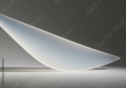 Abstract background of a smooth, translucent surface diffusing light and shadow, providing a clean, ethereal, milky blank canvas space ,clean ,modern ,blank