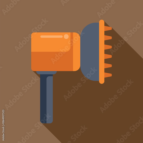 Grooming tool combining a comb and hair dryer for efficient hair care