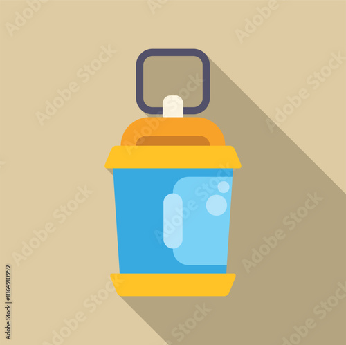 Water filter pitcher icon for drinking water purification