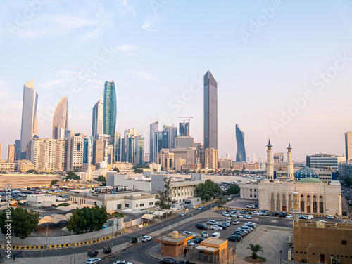 Kuwait City skyline during sunset - Landscape shot