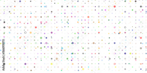 abstract white and green wave wide dots background banner