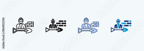 civil engineering multiple  style icon collections 