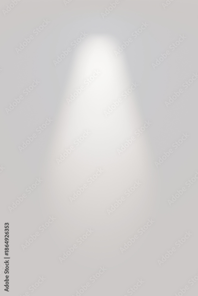 Naklejka premium Template of blurred spotlight shadows on the blank wall. Spotlight with a shadow overlay effect. Interior backdrop mockup. 3d render