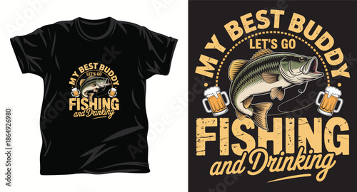 fishing graphic vector t shirt design print.