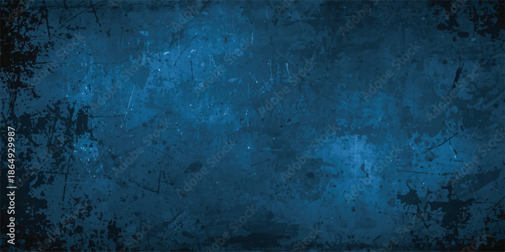 Obraz premium Abstract Dark teal grunge background with rough concrete texture, scratches, and faded paint.seamlessly from deep emerald to muted forest blue. Watercolor or mist, giving a moody, mysterious.