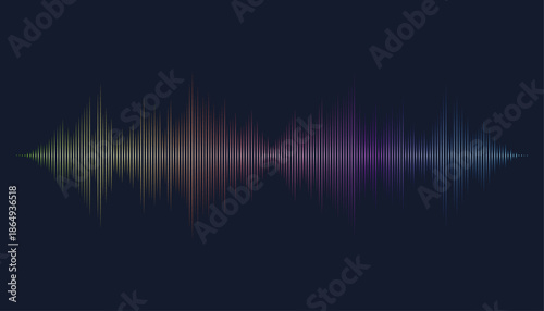 Waves of the equalizer. Audio wave talking. Voice speaking music sound line levels. Podcasting