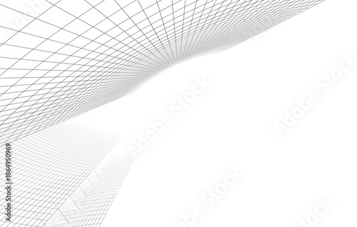 Abstract architecture buildings 3d rendering