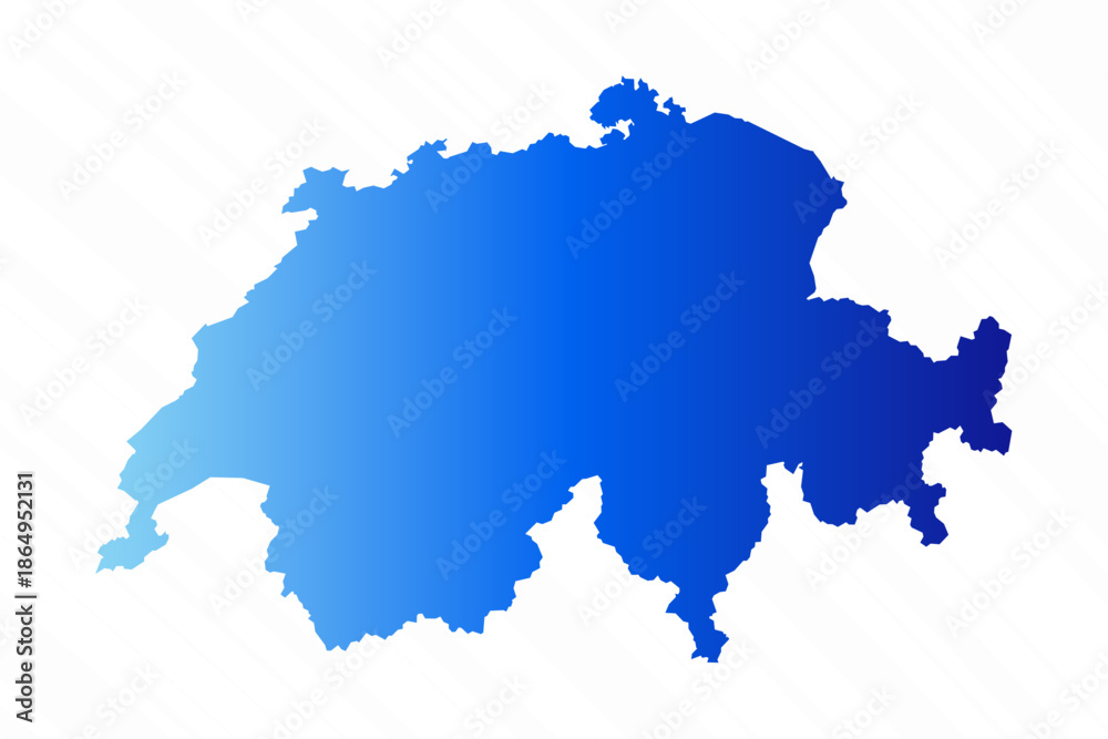 Obraz premium Gradient Simple Switzerland Map Background