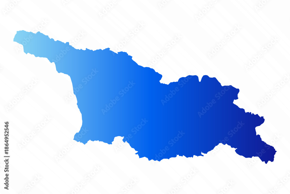 Obraz premium Gradient Simple Georgia Map Background