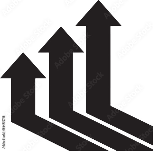 Minimal Arrow Silhouette Icon