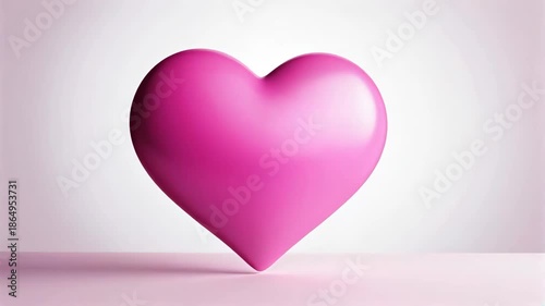 Pink heart 3 D elements Pink hearts 3 D rendering