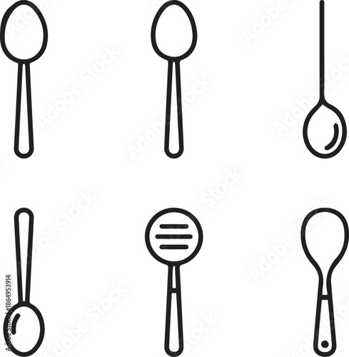 Restaurant Food and Beverage Icon Set
