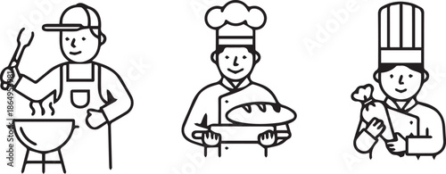 Restaurant Food and Beverage Icon Set