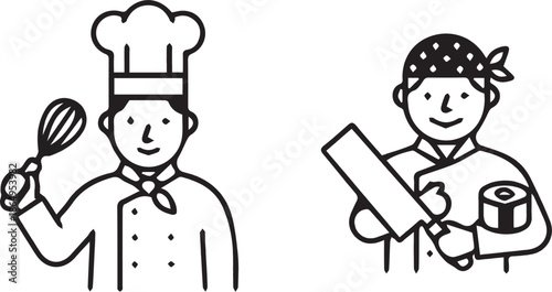 Restaurant Food and Beverage Icon Set