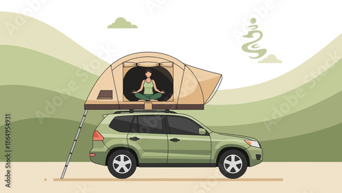 Serene Yoga Retreat atop Car Camping: A Mindfulness Journey in Nature