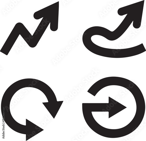 Minimal Arrow Silhouette Icon