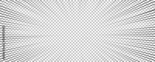 Black comic book transparent background