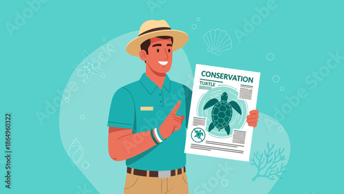 Sea Turtle Conservation Educator Explains Marine Life Protection Initiatives