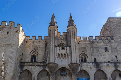 фотографія View of Palais des Papes in Avignon, France