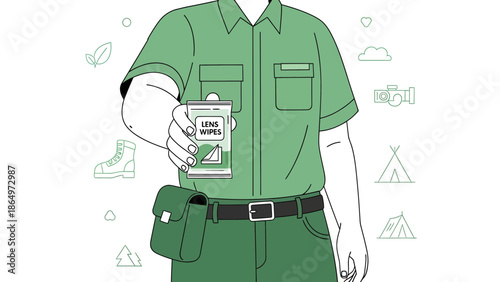 Offering Lens Wipes For Clear Outdoor Photography During Adventure Trip