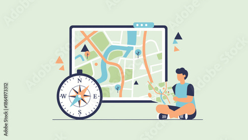 Navigating Adventures Embracing Exploration With Compass And Roadmaps Technology