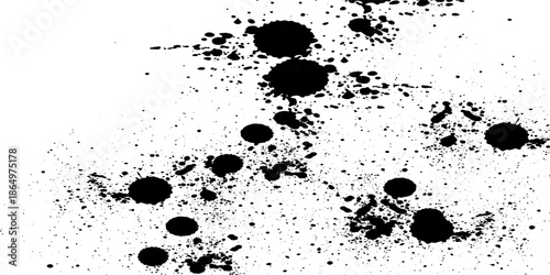 Grunge Paint Drops Vector Backdrop
