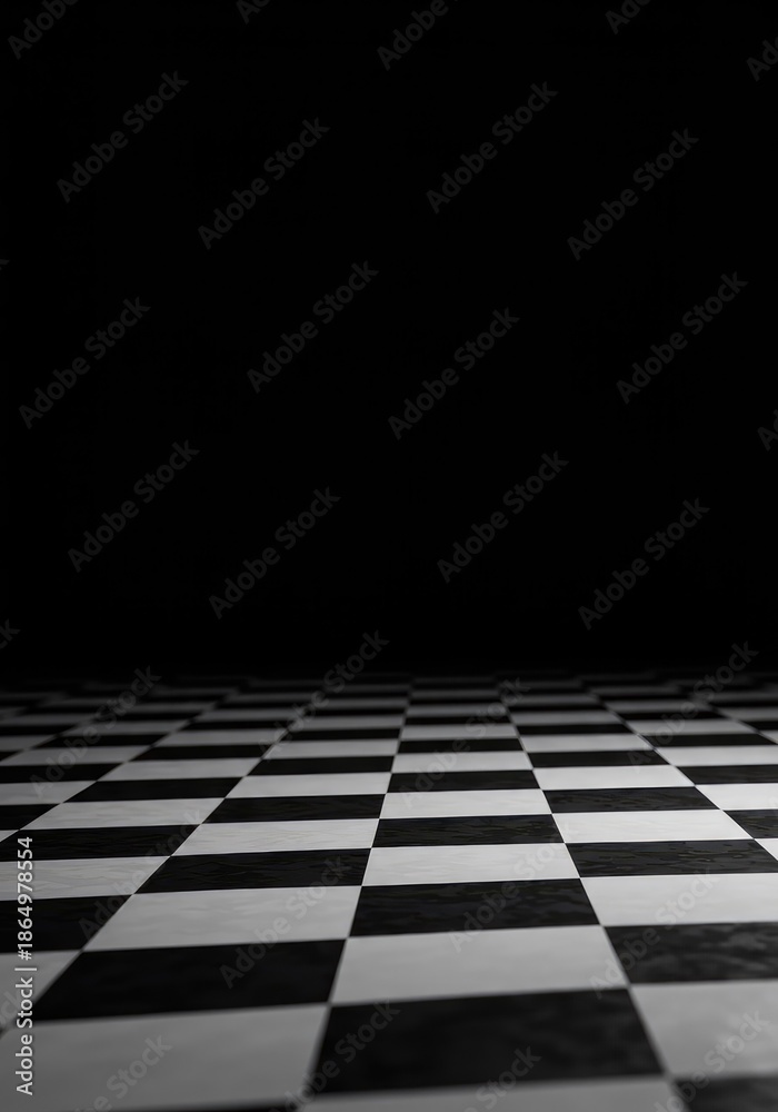 Naklejka premium A perfect digital void represented by an empty checkerboard pattern, signaling missing data or a transparent alpha channel layer ,interface ,zero ,channel
