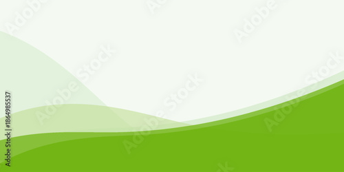 Modern soft and smooth abstract background with gentle green wavy shapes. It evokes a sense of nature, freshness, and organic flow, perfect for eco-friendly themes, health and wellness promotions