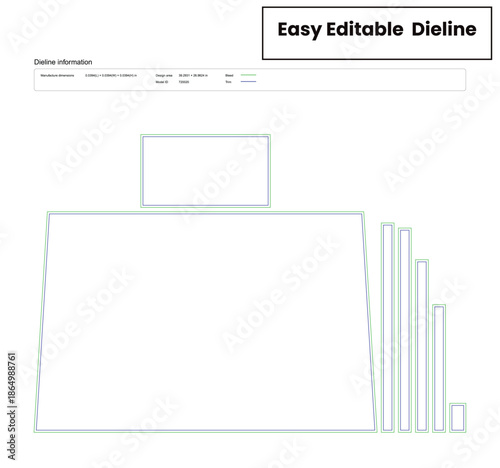 half apron dieline template box dieline die lines packaging custom dieline  box cardboard box dieline pizza box dieline printable product packaging layout,