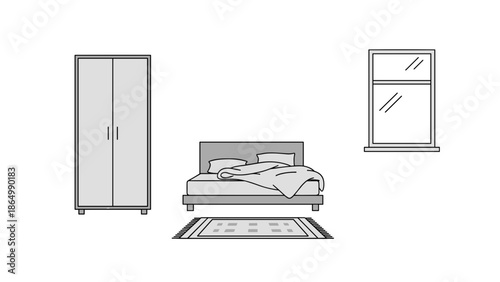 A man is kneeling and diligently packing a blue backpack with several colorful books, preparing for studies or travel.