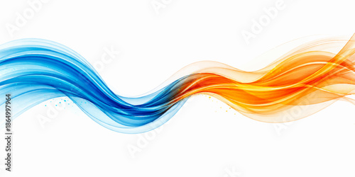 Abstract colorful wave shape vector illustration flow pattern background design