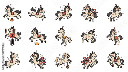 Horse Riding Sports Action Scene.