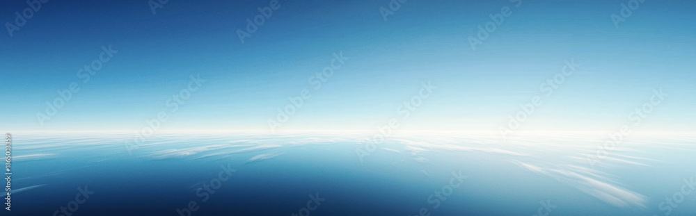 Fototapeta premium View of the ocean from an airplane window, with the sky in the background. Professional commercial content. Commercial. High-resolution. High-res. Premium quality. Premium. Professional grade.