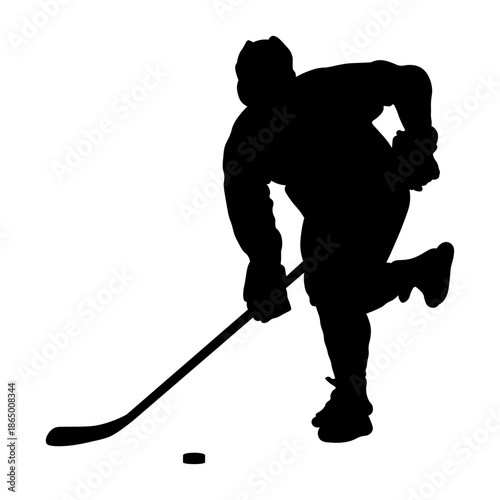 Hockey Player Silhouette.