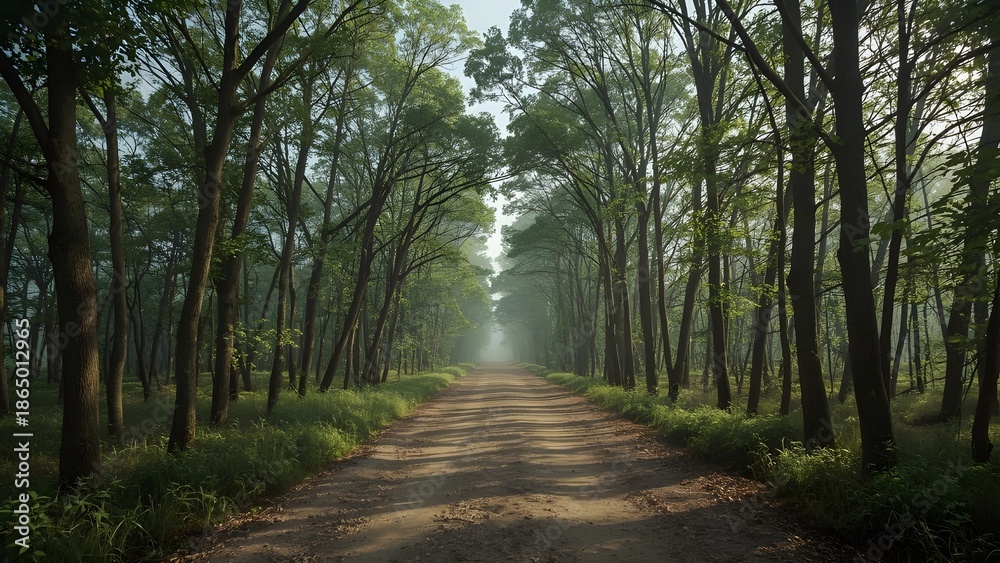 Obraz premium A forest path