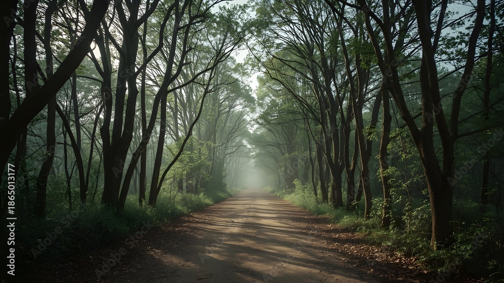 Obraz premium A forest path