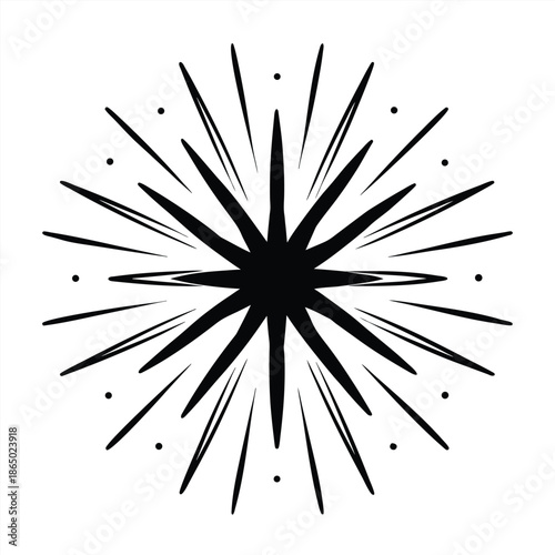 Set of hand-drawn fireworks and sparklers illustrations in sketch style for celebration designs.Golden firework vector banner with hand drawn exploding starbursts and festive sparkles