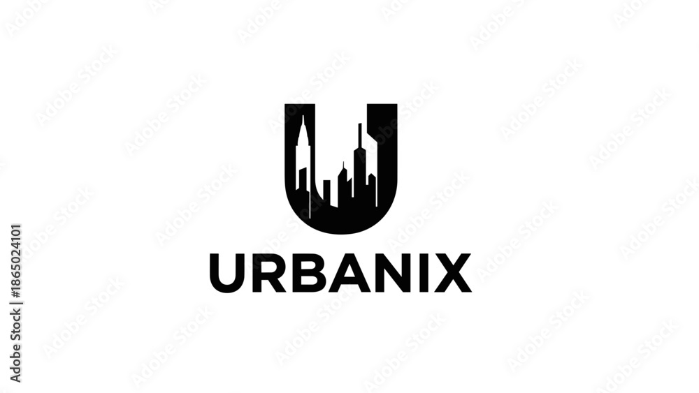 Fototapeta premium Urbanix City Logo Design Concept.