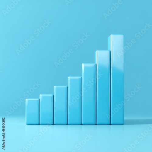 Abstract illustration of a rising bar graph Free Download Abstract illustration of a rising bar graph - GFXLoad