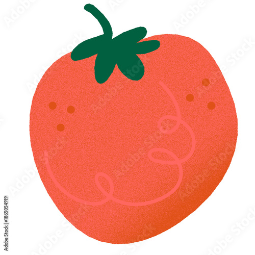Tomato isolated on white