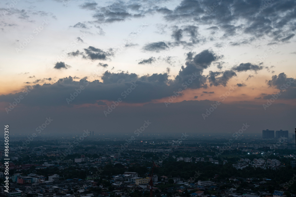 Fototapeta premium Beautiful clouds with blue sky background. Nature weather