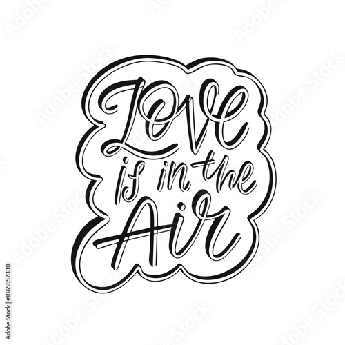 Inspirational hand drawn lettering illustration with the phrase love your self.