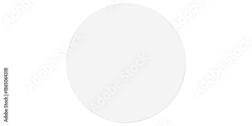Frosted Glass Circle, Glassmorphism UI Button on Transparent Background
