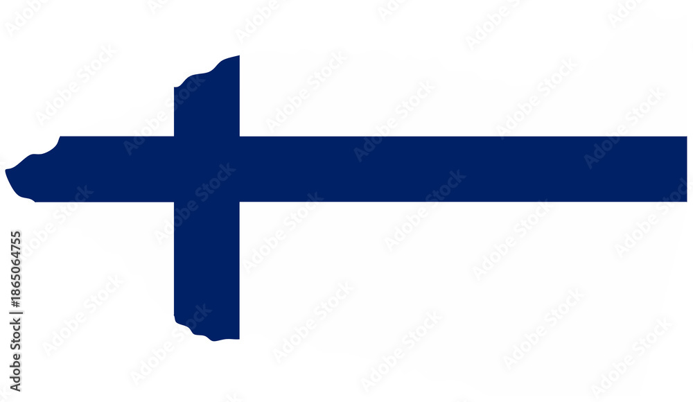 Obraz premium Finland Silhouette Washi Tape Decoration